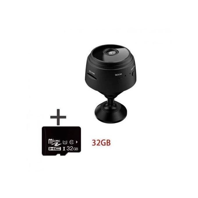 Jangu Tech Mini Spy Secret Camera WiFi Wireless with Audio+32gb SD Card